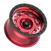 18" Fittipaldi Offroad FT100RTB Red Machined Black Lip 18x9 Wheel 6x135 18mm Rim