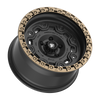Set 4 18" Fittipaldi Offroad FT100BZ Satin Black Bronze Ring 18x9 6x135 18mm Rim