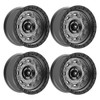 Set 4 18" Fittipaldi Offroad FT100AB Anthracite Satin Black Lip 18x9 5x150 18mm