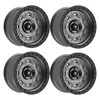 Set 4 18" Fittipaldi Offroad FT100AB Anthracite Satin Black Lip 18x9 5x5 0mm Rim