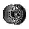 22" Fittipaldi Offroad FA07BM Gloss Black Milled 22x12 Wheel 5x5.5 5x150 -44mm