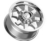 17" Fittipaldi Offroad FA16MC Mirror Coat 17x9 Wheel 5x5 5x5.5 -12mm Lifted Rim
