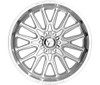 Set 4 20" Fittipaldi Offroad FA18MC Mirror Coat 20x9 Wheels 8x6.5 18mm Rims