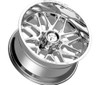 Set 4 20" Fittipaldi Offroad FA19MC Mirror Coat 20x12 Wheels 8x6.5 -44mm Rims