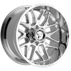 20" Fittipaldi Offroad FA19MC Mirror Coat 20x10 Wheel 8x6.5 -19mm Lifted Rim