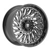 24" Fittipaldi Offroad FA15BM Gloss Black Milled 24x10 Wheel 6x135 6x5.5 0mm Rim