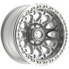 Set 4 20" Fittipaldi Offroad FB153M Gloss Silver Machined & Ring 20x10 8x6.5 -38mm