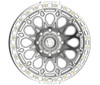 17" Fittipaldi Offroad FB153M Gloss Silver Machined & Ring 17x9 5x5 -15mm Rim