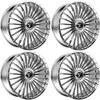 Set 4 22" Fittipaldi FS370MC Mirror Coat 22x9.5 6x135 6x5.5 25mm w Floating Caps
