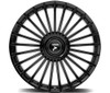 Set 4 24" Fittipaldi Street FS370B Gloss Black 24x10 Wheels 5x115 5x120 20mm Rim