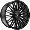 Set 4 24" Fittipaldi Street FS369B Black 24x10 6x135 6x5.5 30mm w Floating Caps