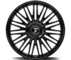 Set 4 24" Fittipaldi Street FS369B Black 24x10 6x135 6x5.5 30mm w Floating Caps
