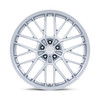 20" TSW TW001 Daytona Gloss Silver 20x9 Wheel 5x4.5 35mm Flow Formed Rim