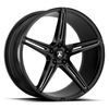 Asanti Black ABL-22 Alpha 5 22x9 5x4.5 Gloss Black Milled Wheel 22" 32mm Rim