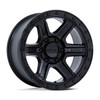 18" KMC KM551 Outrun Matte Black Gloss Black Lip 18x9 Wheel 6x135 18mm Truck Rim