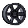 17" KMC KM551 Outrun Matte Black Gloss Black Lip 17x8.5 Wheel 5x5 18mm Truck Rim