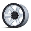 17" KMC KM551 Outrun Machined Gloss Black Lip 17x8.5 Wheel 6x5.5 18mm Truck Rim