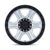 17" KMC KM551 Outrun Machined Gloss Black Lip 17x8.5 6x5.5 -10mm Lifted Wheel