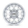 15" KMC Powersports KS139 Technic UTV Gloss Silver Machined 15x7 5x4.5 38mm Rim