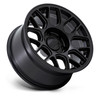 Set 4 17" KMC KM730 Hatchet Matte Black 17x8.5 Wheels 6x5.5 25mm For Nissan Rims