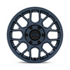 Set 4 17" KMC KM730 Hatchet Metallic Blue 17x8.5 Wheels 5x5 25mm Truck Rim