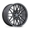 20" Niche 1PC NC277 Calabria 5 Matte Gunmetal 20x10.5 Wheel 5x112 38mm Rim