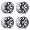 Set 4 Fuel FC401 Brawl 20x10 6x135 Platinum Chrome Lip Wheels 20" -18mm Rims