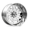 Set 4 22" Fuel Forged Recife FF111 Polished 22x12 Wheels 6x5.5 -40mm Lifted Rim