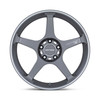 17" Motegi MR159 Battle V Gunzilla Machined Lip Stripe 17x8.5 Wheel 5x4.5 35mm