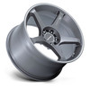 17" Motegi MR159 Battle V Gunzilla Machined Lip Stripe 17x8.5 Wheel 5x4.5 35mm