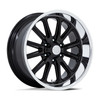 Set 4 20" US Mag UC145 Rambler 6 Gloss Black Diamond Cut Lip 20x9.5 6x5.5 01mm