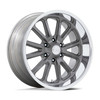 20" US Mag UC145 Rambler 6 Matte Gunmetal Diamond Cut Lip 20x8 Wheel 6x5.5 01mm