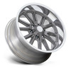 20" US Mag UC145 Rambler 6 Matte Gunmetal Diamond Cut Lip 20x8 Wheel 6x5.5 01mm