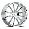 24x9.5 5x5.5 Chrome Wheel Status Goliath Rim 15mm