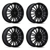 Set 4 18" Petrol PE001 P1D Gloss Black 18x8 Wheels 5x112 40mm Rims