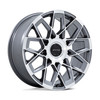 Set 4 24" Status ST005 Matrix Anthracite Mirror 24x10 Wheels 5x120 5x130 35mm Rims