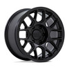 Set 4 17" KMC KM730 Hatchet Matte Black 17x8.5 Wheels 6x135 0mm For Ford Lincoln