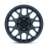17" KMC KM730 Hatchet Metallic Blue 17x8.5 Wheel 5x5 -10mm Lifted For Jeep Rim