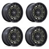 Set 4 16" Black Rhino Atlas Olive Drab Green Black Lip 16x8 Wheels 6x5.5 -10mm