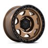 Set 4 17" Black Rhino BR018 Voyager Bronze Matte Black Lip 17x8.5 6x135 0mm Rims