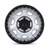 Set 4 17" Black Rhino BR018 Voyager Silver Machined Black Lip 17x8.5 6x5.5 -10mm