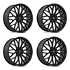 Set 4 24" Asanti Black AB050 Mogul 6 Matte Black 24x10 Wheels 6x135 30mm Rims