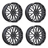 Set 4 26" Asanti Black AB050 Mogul 6 Gloss Black Machined 26x10 6x135 30mm Rims