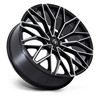 24" Asanti Black AB050 Mogul 6 Gloss Black Machined Face 24x10 Wheel 6x135 30mm