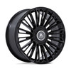 24" Asanti Black AB049 Premier Gloss Black 24x10 Wheel 6x135 6x5.5 30mm Rim