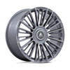Set 4 24" Asanti Black AB049 Premier Anthracite Brushed 24x10 6x135 6x5.5 30mm