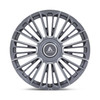 24" Asanti Black AB049 Premier Anthracite Brushed 24x10 Wheel 5x112 5x120 20mm