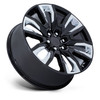 22" Performance Replicas PR225 Gloss Black Chrome Accents 22x9 Wheel 6x5.5 28mm