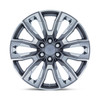 24" Performance Replicas PR225 Gunmetal Machined Chrome Accents 24x10 6x5.5 31mm