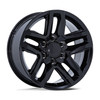 Set 4 20" Performance Replicas PR220 Gloss Black 20x9 Wheels 6x5.5 28mm Rims